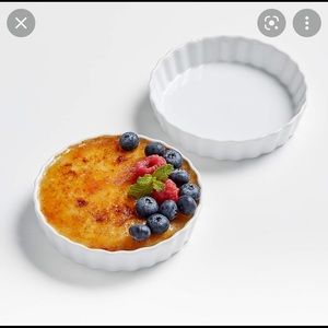 Crate & Barrel Set of Two Crème Brûlée Dishes